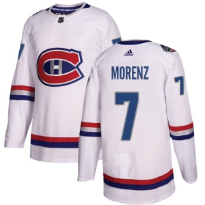 Men's Howie Morenz Montreal Canadiens Authentic 2017 100 Classic Jersey - White