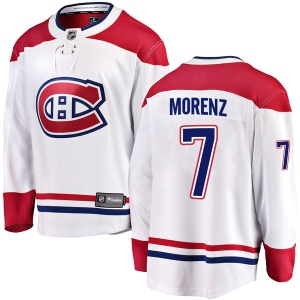 Men's Howie Morenz Montreal Canadiens Breakaway Away Jersey - White