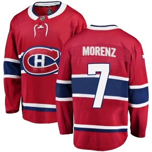 Men's Howie Morenz Montreal Canadiens Breakaway Home Jersey - Red