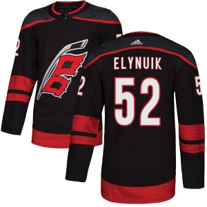 Men's Hudson Elynuik Carolina Hurricanes Authentic Alternate Jersey - Black