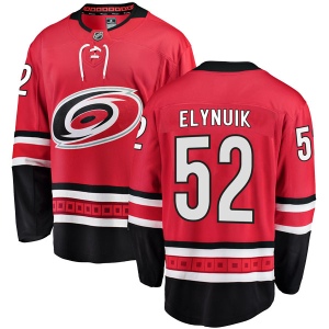 Men's Hudson Elynuik Carolina Hurricanes Breakaway Home Jersey - Red