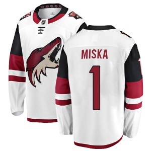 Men's Hunter Miska Arizona Coyotes Authentic Away Jersey - White