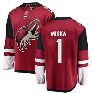 Men's Hunter Miska Arizona Coyotes Authentic Home Jersey - Red