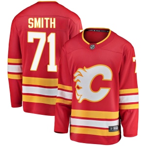 Men's Hunter Smith Calgary Flames Breakaway Alternate Jersey - Red