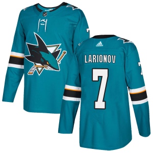 Men's Igor Larionov San Jose Sharks Authentic Home Jersey - Teal