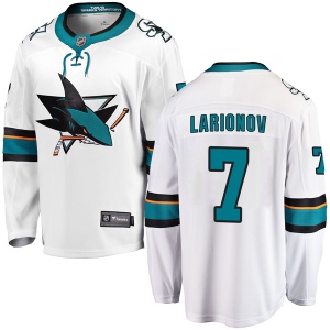 Men's Igor Larionov San Jose Sharks Breakaway Away Jersey - White