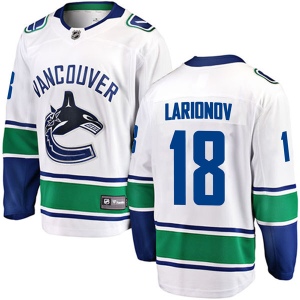 Men's Igor Larionov Vancouver Canucks Breakaway Away Jersey - White