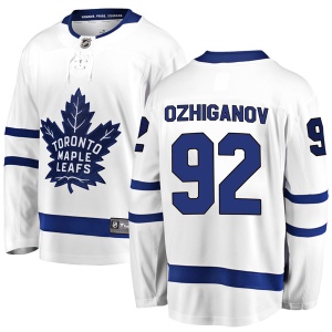 Men's Igor Ozhiganov Toronto Maple Leafs Breakaway Away Jersey - White