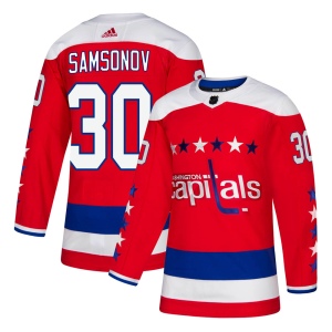 Men's Ilya Samsonov Washington Capitals Authentic Alternate Jersey - Red