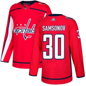 Men's Ilya Samsonov Washington Capitals Authentic Jersey - Red