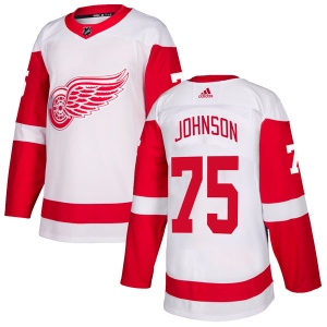 Men's Isaac Johnson Detroit Red Wings Authentic Jersey - White