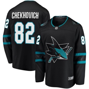 Men's Ivan Chekhovich San Jose Sharks Breakaway Alternate Jersey - Black