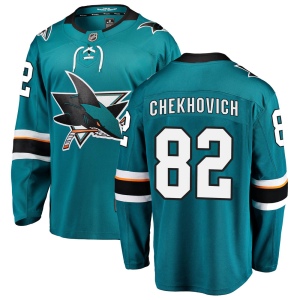 Men's Ivan Chekhovich San Jose Sharks Breakaway Home Jersey - Teal