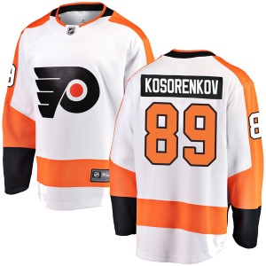 Men's Ivan Kosorenkov Philadelphia Flyers Breakaway Away Jersey - White