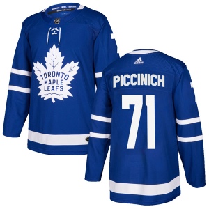 Men's J.J. Piccinich Toronto Maple Leafs Authentic Home Jersey - Blue