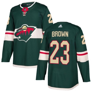 Men's J.T. Brown Minnesota Wild Authentic Home Jersey - Green