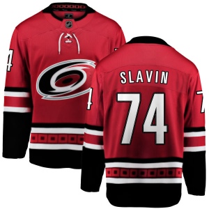 Men's Jaccob Slavin Carolina Hurricanes Home Breakaway Jersey - Red