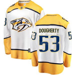 Men's Jack Dougherty Nashville Predators Breakaway Away Jersey - White