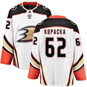 Men's Jack Kopacka Anaheim Ducks Authentic Away Jersey - White