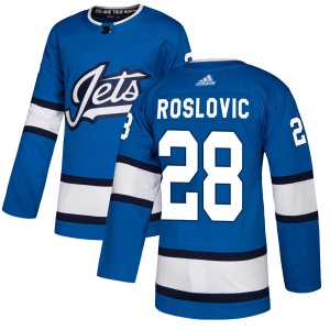 Men's Jack Roslovic Winnipeg Jets Authentic Alternate Jersey - Blue