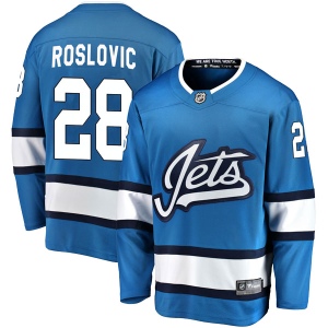 Men's Jack Roslovic Winnipeg Jets Breakaway Alternate Jersey - Blue