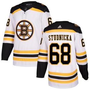 Men's Jack Studnicka Boston Bruins Authentic Away Jersey - White