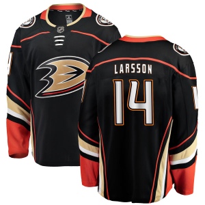 Men's Jacob Larsson Anaheim Ducks Breakaway Home Jersey - Black