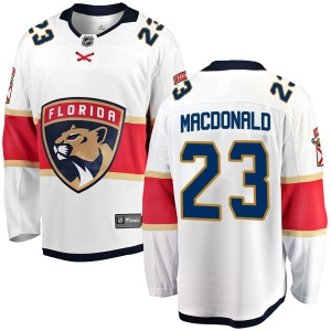 Men's Jacob MacDonald Florida Panthers Breakaway Away Jersey - White