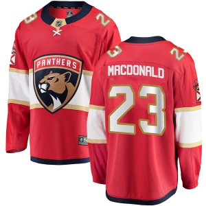 Men's Jacob MacDonald Florida Panthers Breakaway Home Jersey - Red