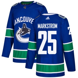 Men's Jacob Markstrom Vancouver Canucks Authentic Jersey - Blue