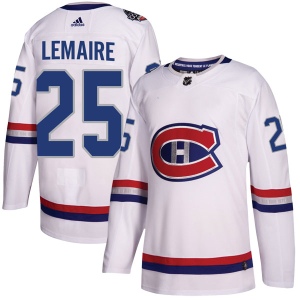 Men's Jacques Lemaire Montreal Canadiens Authentic 2017 100 Classic Jersey - White