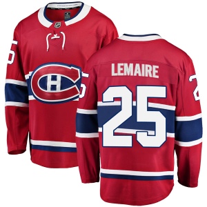 Men's Jacques Lemaire Montreal Canadiens Breakaway Home Jersey - Red