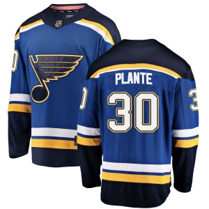 Men's Jacques Plante St. Louis Blues Breakaway Home Jersey - Blue