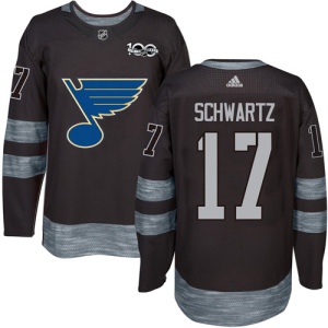 Men's Jaden Schwartz St. Louis Blues Authentic 1917-2017 100th Anniversary Jersey - Black