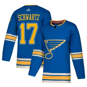 Men's Jaden Schwartz St. Louis Blues Authentic Alternate Jersey - Blue