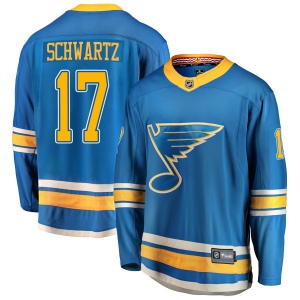 Men's Jaden Schwartz St. Louis Blues Breakaway Alternate Jersey - Blue