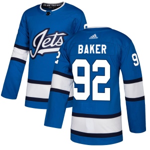 Men's Jake Baker Winnipeg Jets Authentic Alternate Jersey - Blue