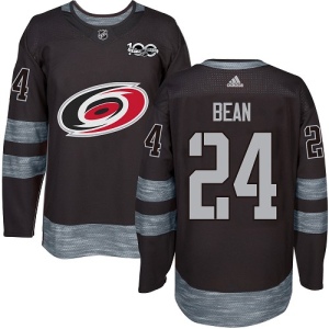 Men's Jake Bean Carolina Hurricanes Authentic 1917-2017 100th Anniversary Jersey - Black