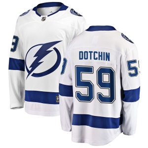 Men's Jake Dotchin Tampa Bay Lightning Breakaway Away Jersey - White