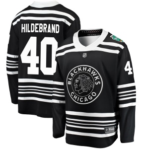 Men's Jake Hildebrand Chicago Blackhawks 2019 Winter Classic Breakaway Jersey - Black