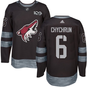 Men's Jakob Chychrun Arizona Coyotes Authentic 1917-2017 100th Anniversary Jersey - Black