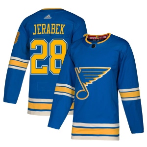 Men's Jakub Jerabek St. Louis Blues Authentic Alternate Jersey - Blue