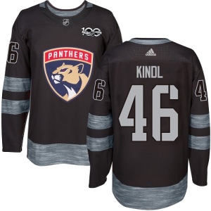 Men's Jakub Kindl Florida Panthers Authentic 1917-2017 100th Anniversary Jersey - Black