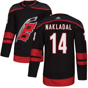 Men's Jakub Nakladal Carolina Hurricanes Authentic Alternate Jersey - Black