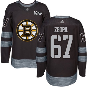 Men's Jakub Zboril Boston Bruins Authentic 1917-2017 100th Anniversary Jersey - Black