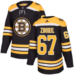 Men's Jakub Zboril Boston Bruins Authentic Jersey - Black