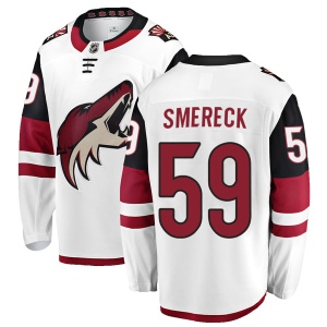 Men's Jalen Smereck Arizona Coyotes Authentic Away Jersey - White