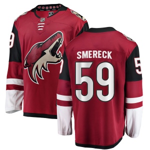 Men's Jalen Smereck Arizona Coyotes Authentic Home Jersey - Red