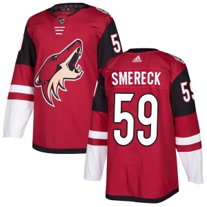 Men's Jalen Smereck Arizona Coyotes Authentic Maroon Home Jersey