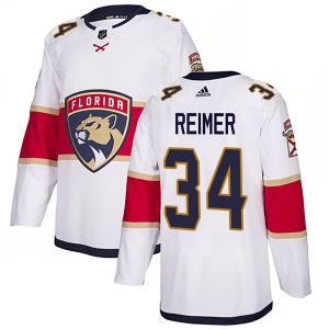 Men's James Reimer Florida Panthers Authentic Away Jersey - White